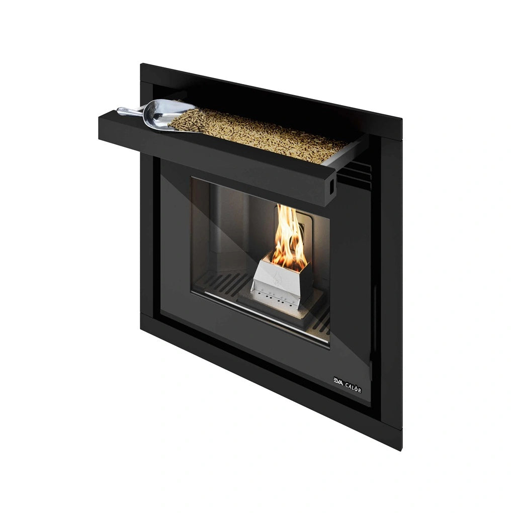 Focar peleti FRANCO 3.1-9.5 kW - cu 2 ventilatoare si distributie de aer