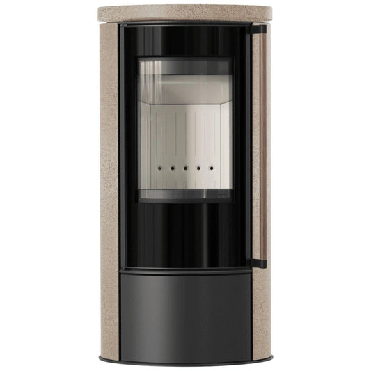 Sobă Erik 5.5kW ceramică Gold Satin - mâner lemn