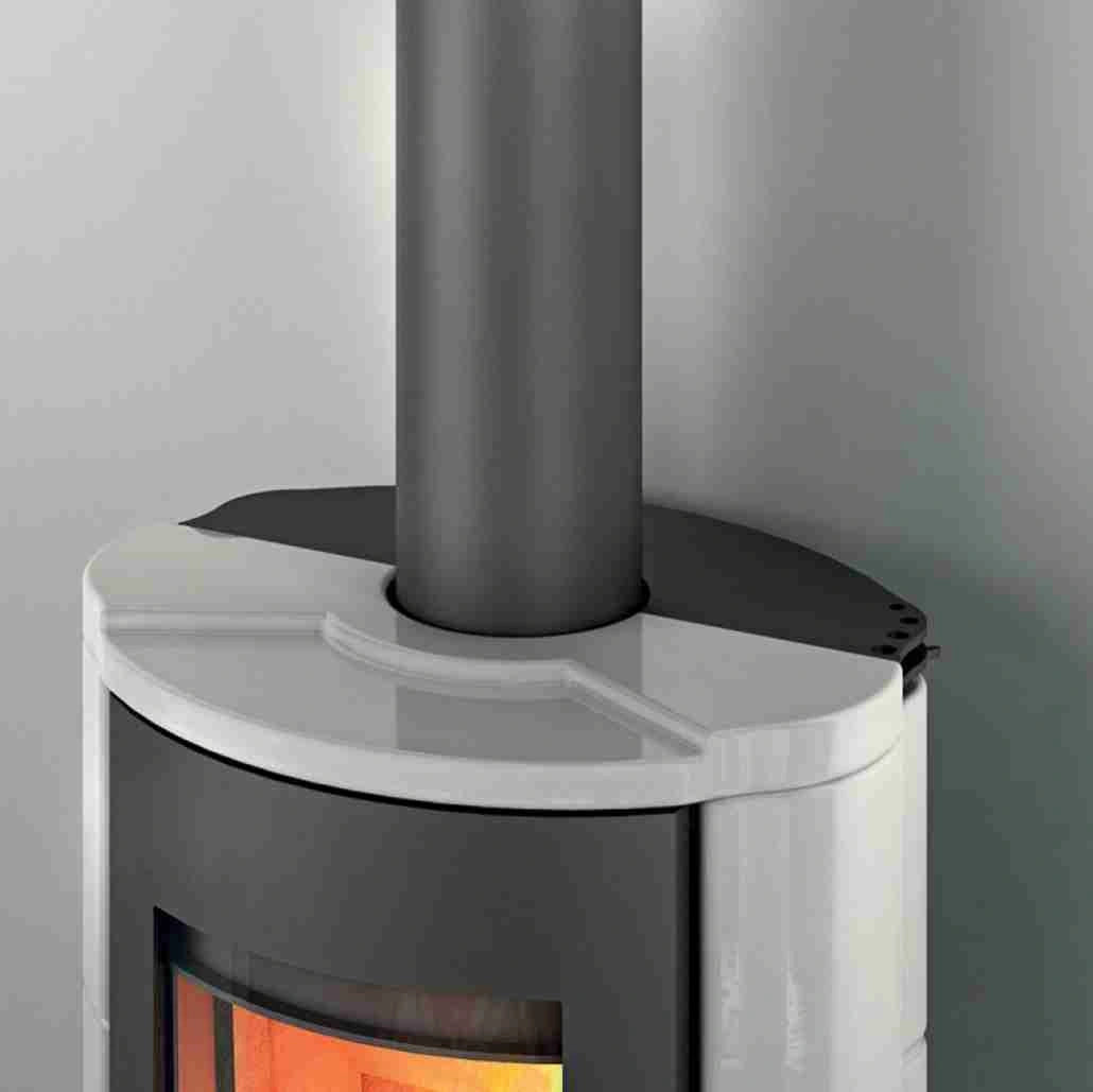 Soba A+ Marica 8-9.5 kw Alb - Cahle teracota