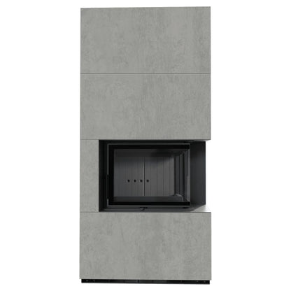 Flotek BOX 8 kW CEMENTO GRIGIO Sticla Dreapta - Samota Neagra