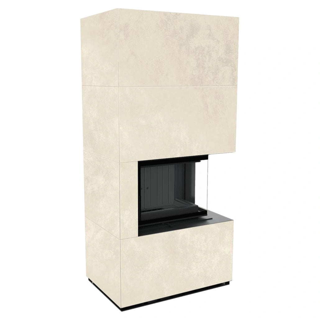 Flotek BOX 8 kW OXIDE BIANCO Sticla Dreapta - Samota Neagra