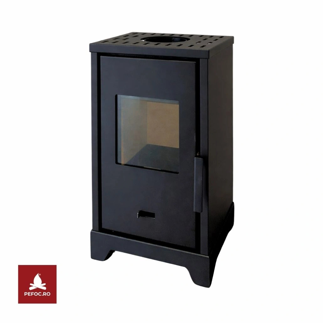 Soba pe lemne Luma 5-6kw - Negru