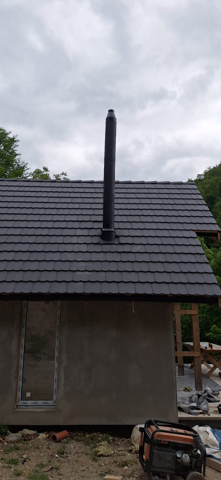 Configurator Coş de fum inox izolat