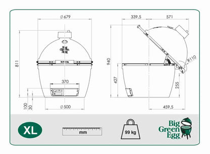 Kamado Ceramic Big Green Egg