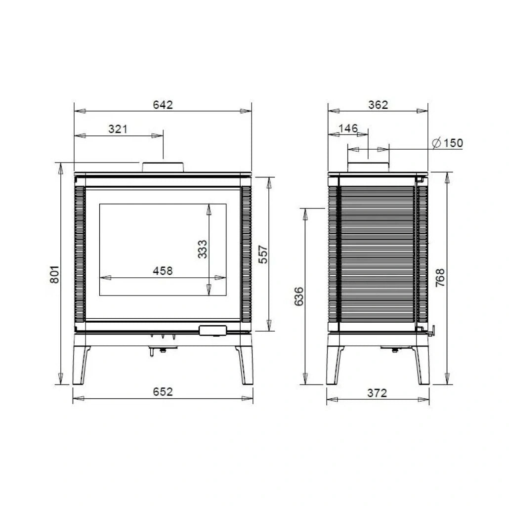 Soba fonta Kazan 9-13.5kW, 157 kg, ultra moderna