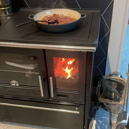 Soba de gatit P85 Negru cu plita si cuptor - 8kW - racord stanga