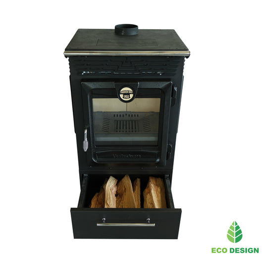 315-3D BOX Centrală Termică pe Lemne cu Arzătoare Rezistente la Căldură, 14.140 kW, Sticlă Ceramică Termoșocantă