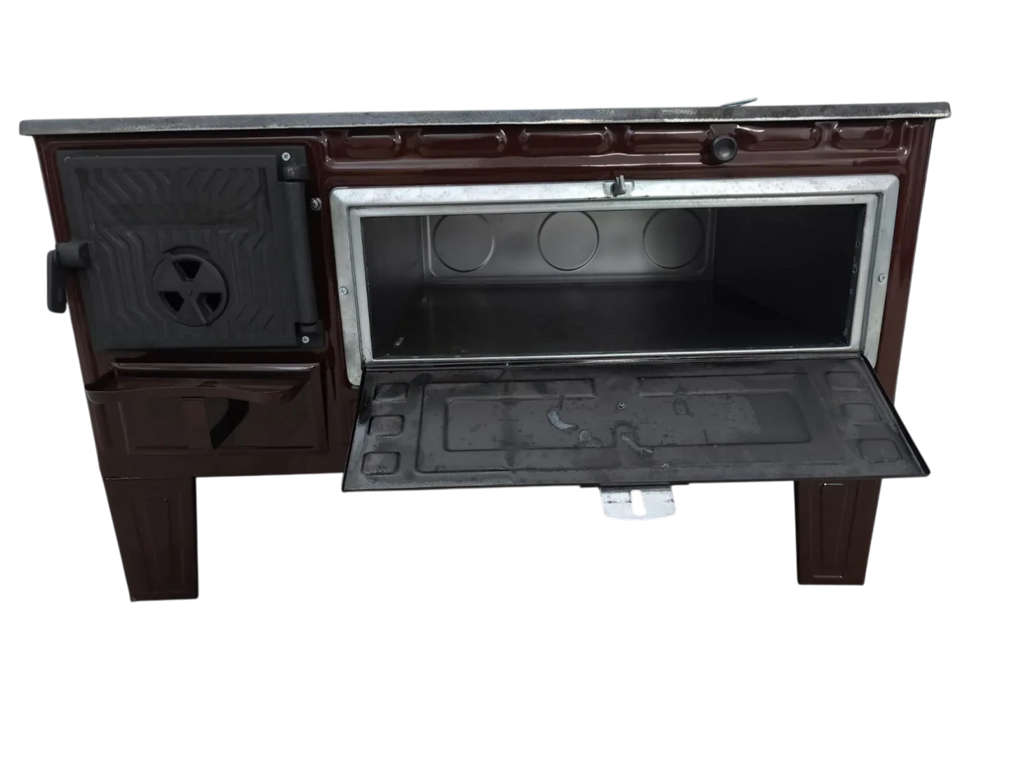 Aragaz FS-320 Maro Emailat - 50cm, Cu Cuptor Mare, Robust și Elegant