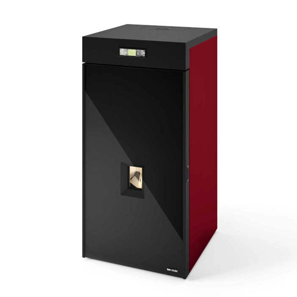 TERMOSEMINEU PE PELETI NEVA 3.5-20 KW - ROSU