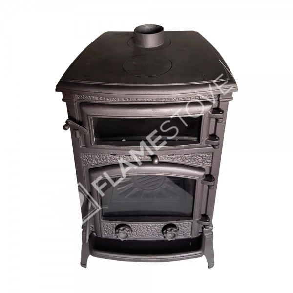 FS-012 Sirius Maxi Cazan din Fontă - Eficiență Termică Ridicată, Sticlă Schott Robax, Sistem de Aerisire Posterior, 15 kW