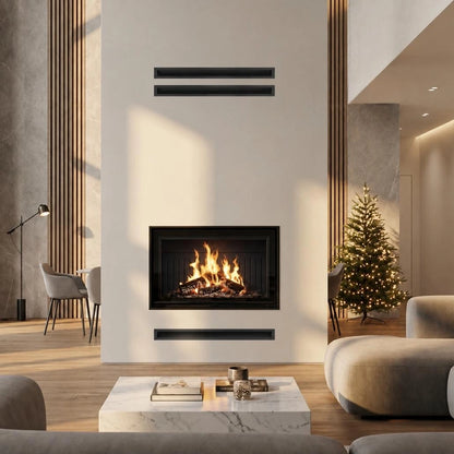 Focar Z-ECO 9.9 kW deschidere verticala - samota neagra