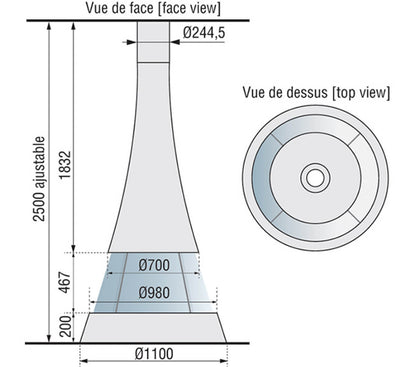 Semineu suspendat Linea 914 Jc Bordelet