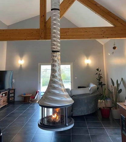 Șemineul central și suspendat Zelia 908 JC Bordelet