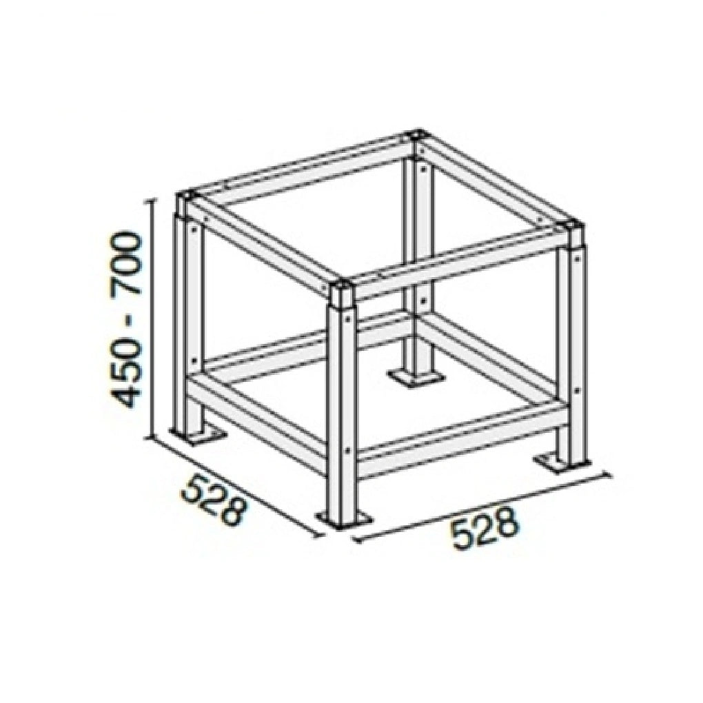 Suport Focar Peleti V2 - 528x528 mm