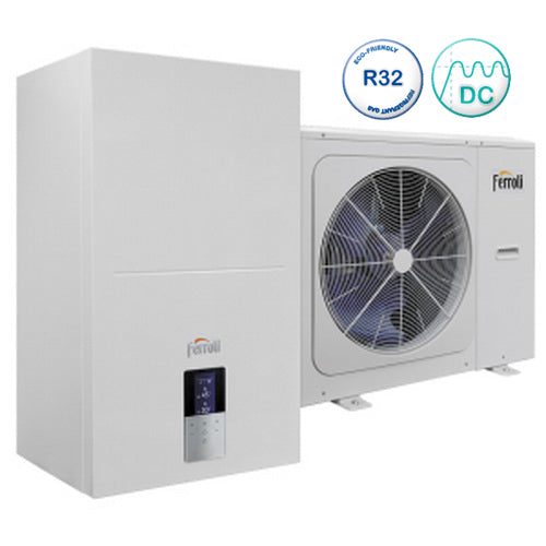 Pompă de căldură aer-apă Ferroli OMNIA S 3.2, 10 kW, Monofazată, Eficiență Energetică Ridicată