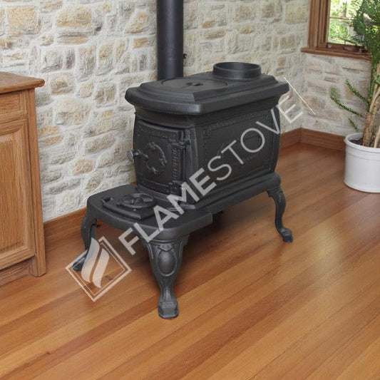 FS-059 - Soba din Fontă Nostalgică Franceză - Eficiență și Stil pentru Casa Ta