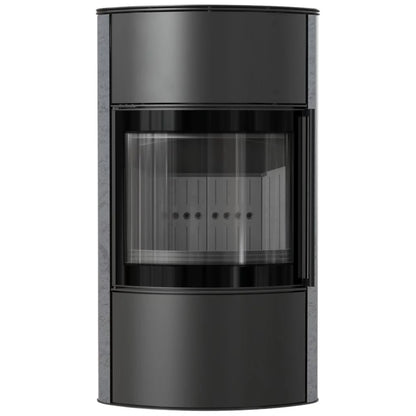 Soba Bjorn High 7kW ceramica Gray Satin cu capac otel - samota neagra
