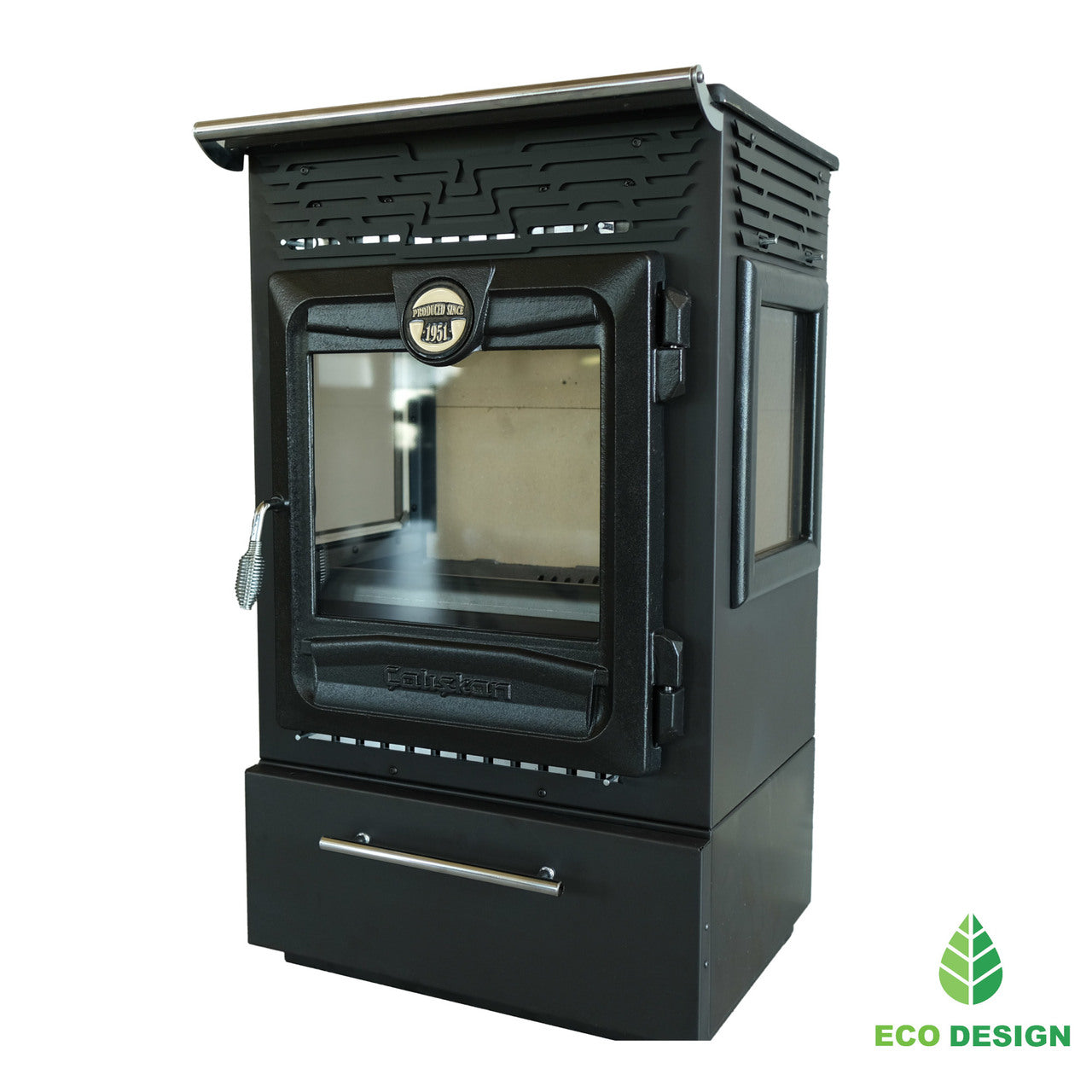 315-3D BOX Centrală Termică pe Lemne cu Arzătoare Rezistente la Căldură, 14.140 kW, Sticlă Ceramică Termoșocantă