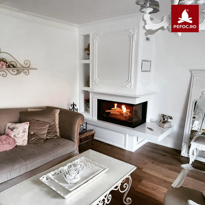 Focar semineu n140 sticla dreapta deschidere verticala samota neagra