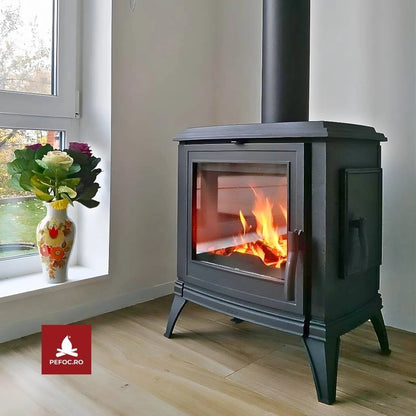Soba Antracit fonta Sedan M 10-15kW + Usa laterala incarcare lemn
