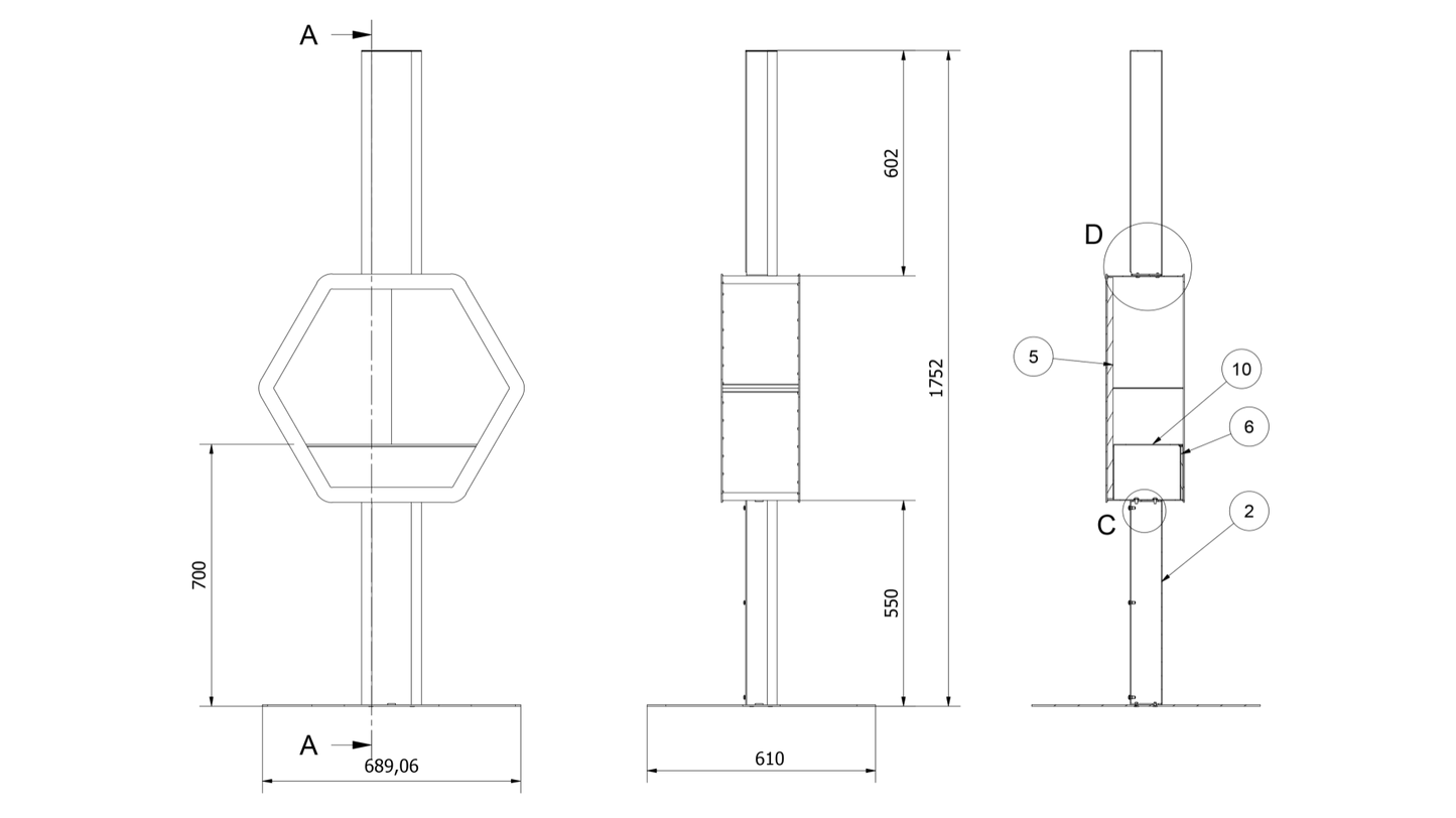 Biosemineu mobil Echo HEX 70