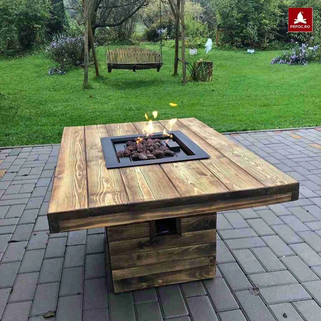 Arzator gaz incastrabil AQF 01 - 39X39cm