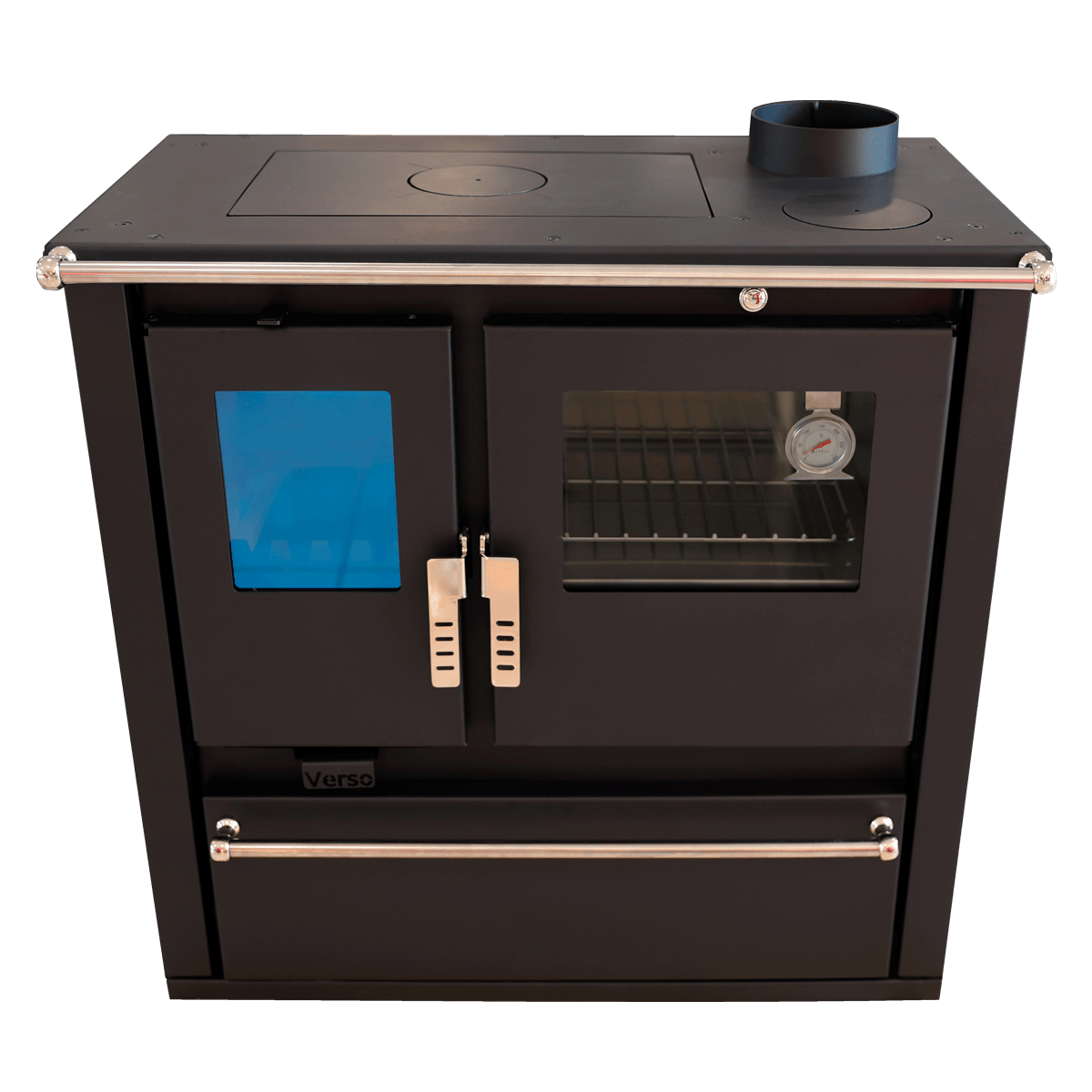 Sobă de gătit pe lemne Verso CS Plus Inox – 7,7 kW