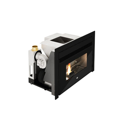 Focar peleti NICO 5-12.4 kW - cu 3 ventilatoare si distributie de aer