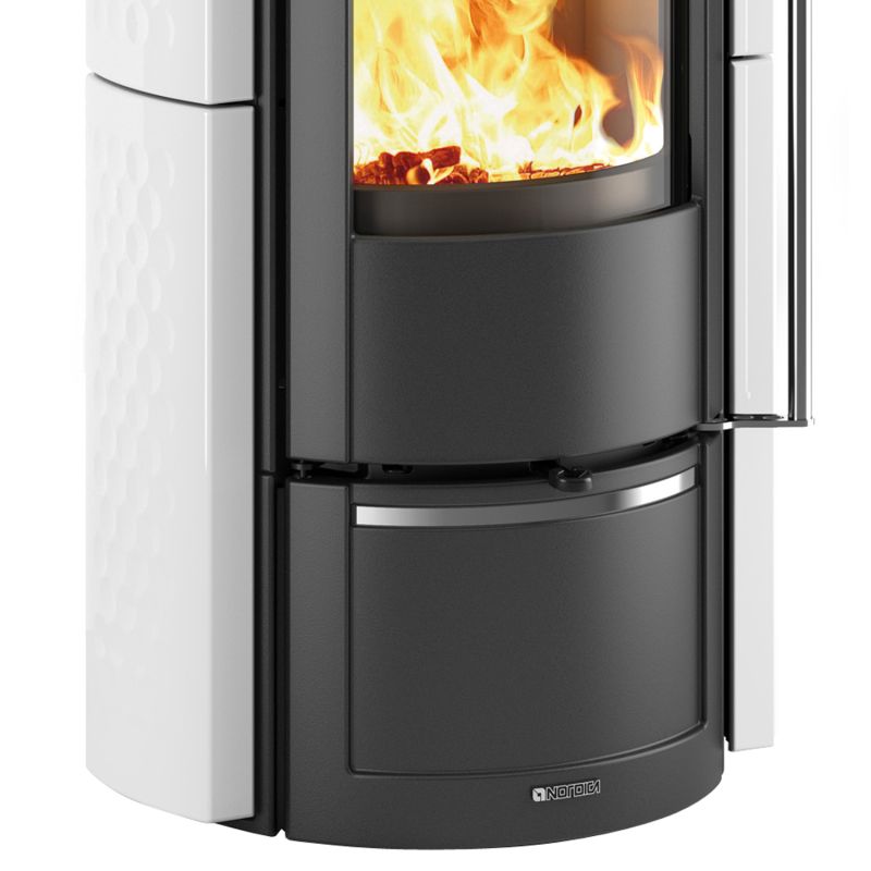 Sobă pe lemne Nordica LIÙ 5.0 Prestige 7,5 kw - 215 m³ - Alba