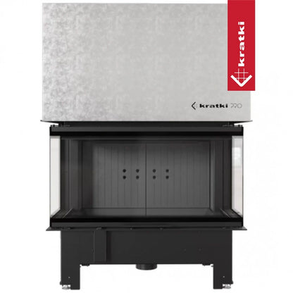 Focar semineu nbc 100 36 trei laturi deschidere verticala samota neagra