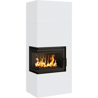 SIMPLE BOX stanga alb - semineu complet