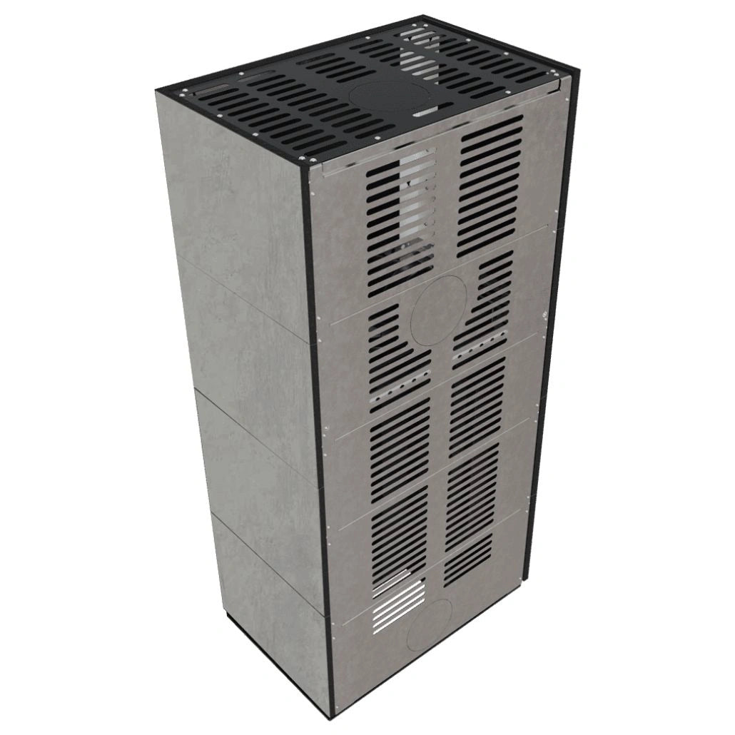 Flotek BOX 8 kW CEMENTO GRIGIO Sticla Dreapta - Samota Neagra