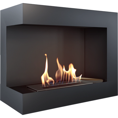 DELTA negru colt stanga - 60 x 48 x 28 cm