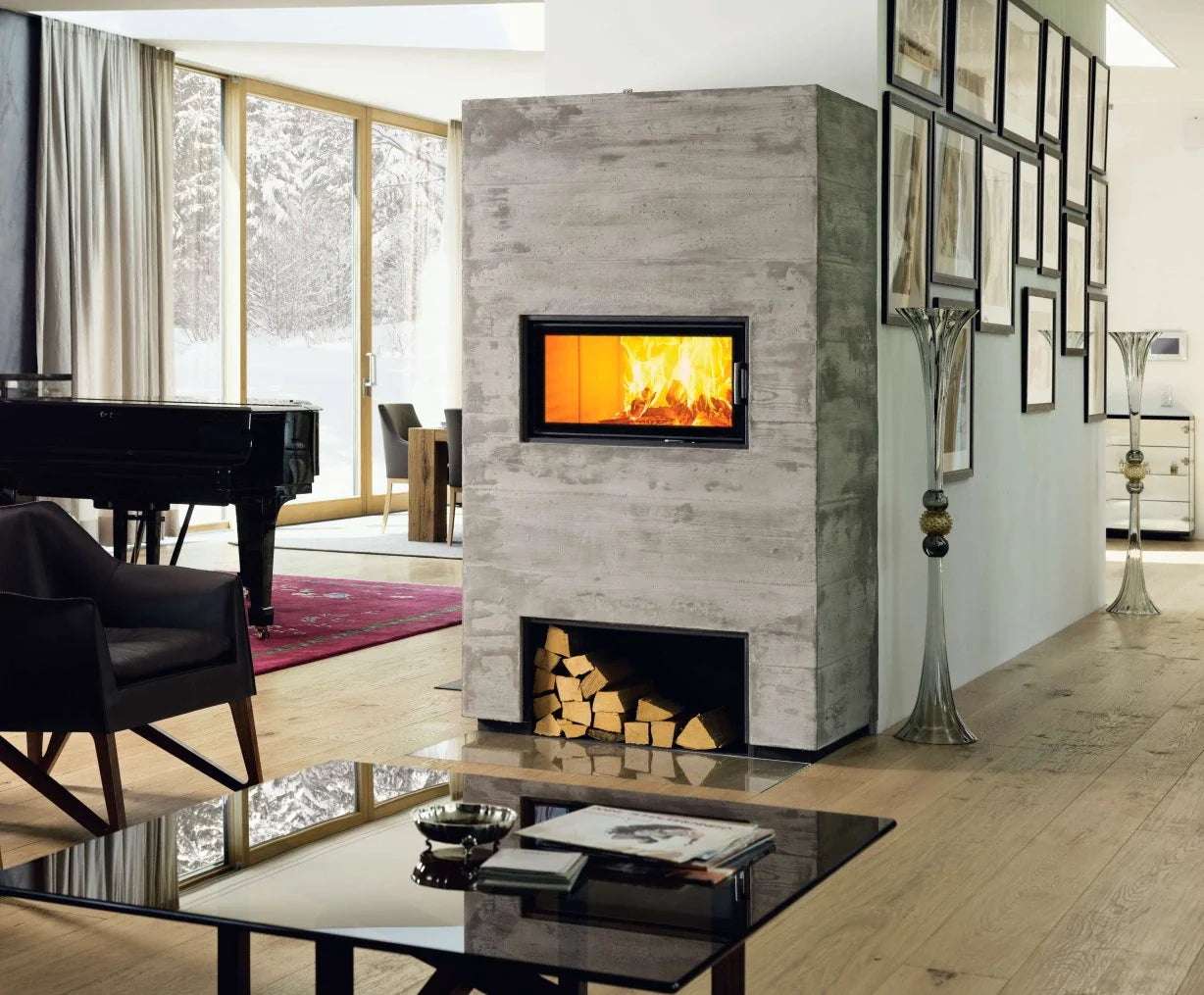 Focar semineu  75 39 k 2 0 Austroflamm