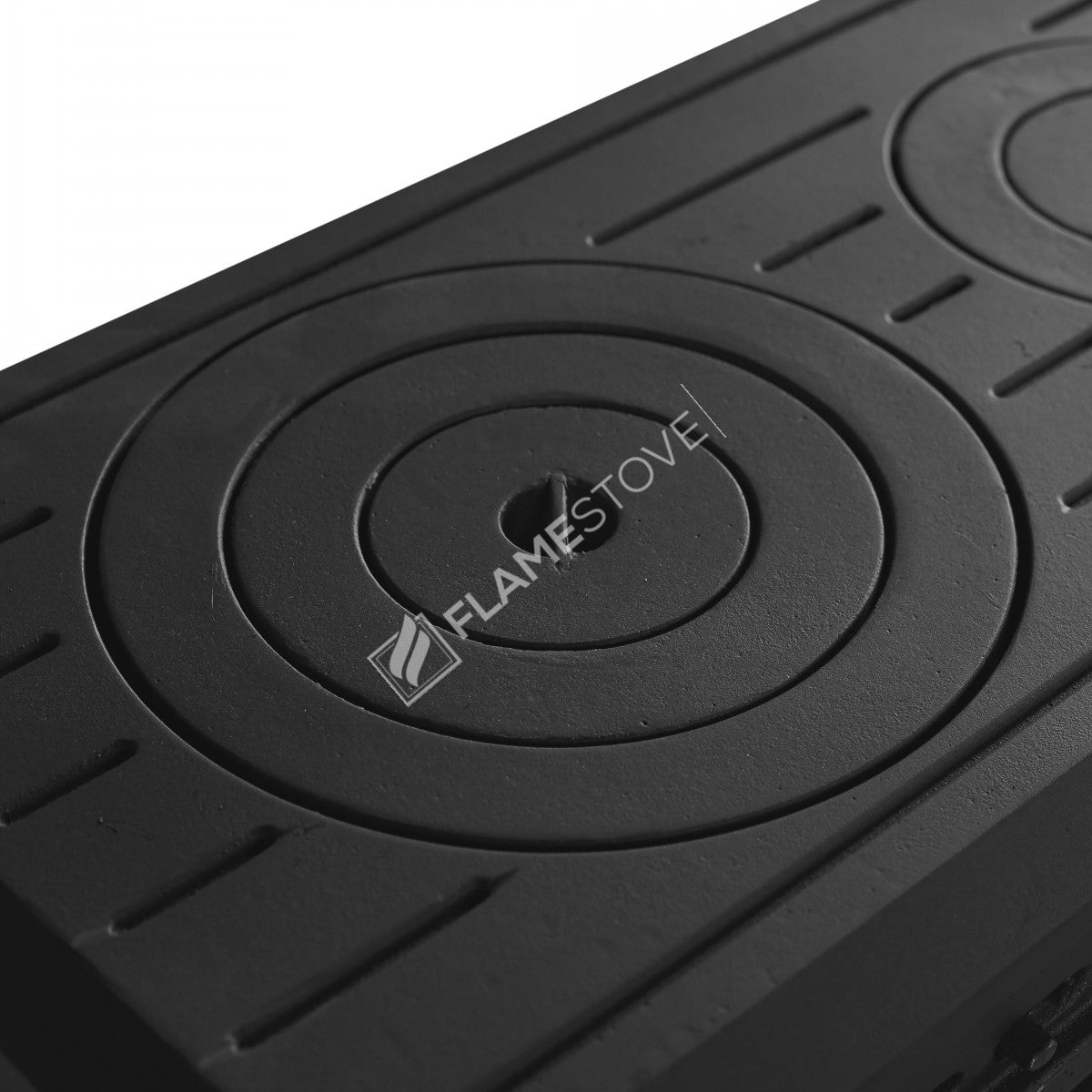 Sobă de Teren Design Orizontal FS-062 Troy cu Sticlă Laterală din Fontă - Eficiență Energetică Clasa A