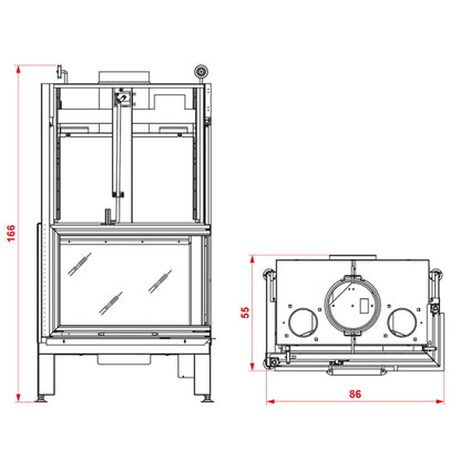 Focar semineu 78 SX Easy Line