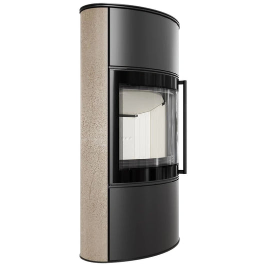 Sobă Bjorn High 7kW ceramică Gold Satin cu capac oțel