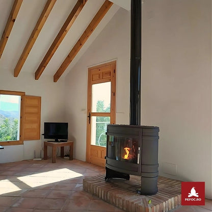 Soba de volum Angor, putere mare 12-18kW, complet fonta