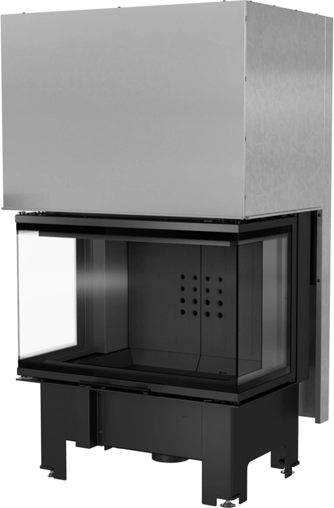 Focar semineu nbc 80 36 trei laturi deschidere verticala samota neagra