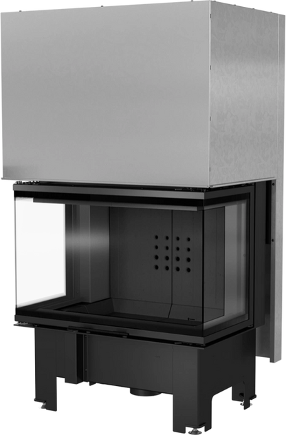 Focar semineu nbc 80 36 trei laturi deschidere verticala samota neagra