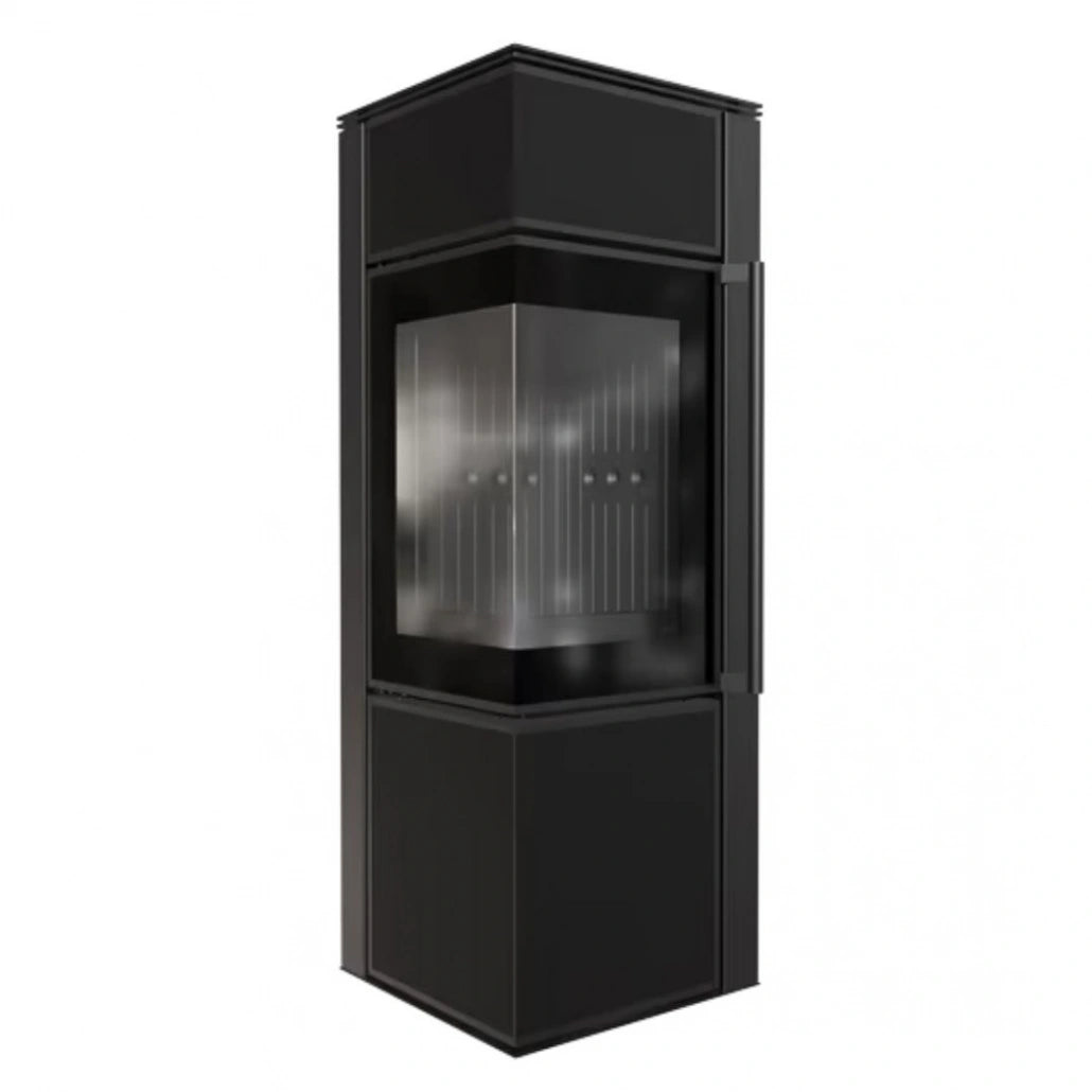 Soba Tora S 8-11kW Panou negru de sticla - Samota neagra