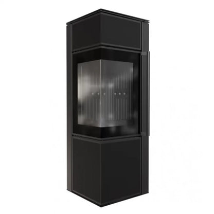 Soba Tora S 8-11kW Panou negru de sticla - Samota neagra