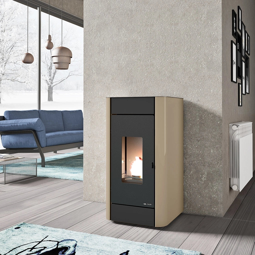 TERMOSEMINEU PE PELETI LISA 2.9-11.4 KW - CREM