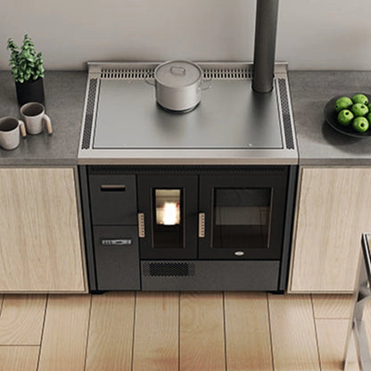 SOBA PE PELETI ENRICA 3.4-9.3 KW - IVORY