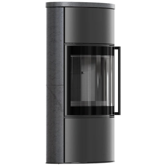 Sobă Bjorn High 7kW ceramică Grafite Satin cu capac ceramic - samota neagra