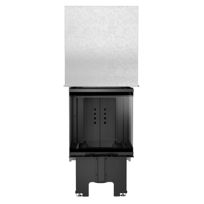 Focar semineu nbc 50 46 trei laturi deschidere verticala samota neagra