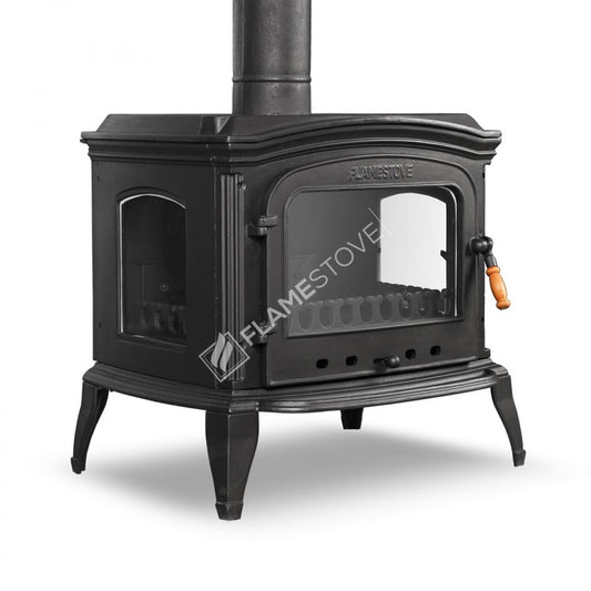 FS-032YK Lux Altar: Soba din Fontă Dublă Ardere cu Geam Lateral