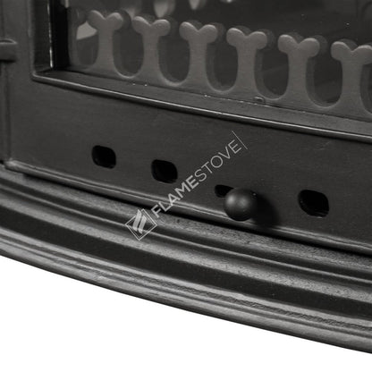 FS-032YK Lux Altar: Soba din Fontă Dublă Ardere cu Geam Lateral