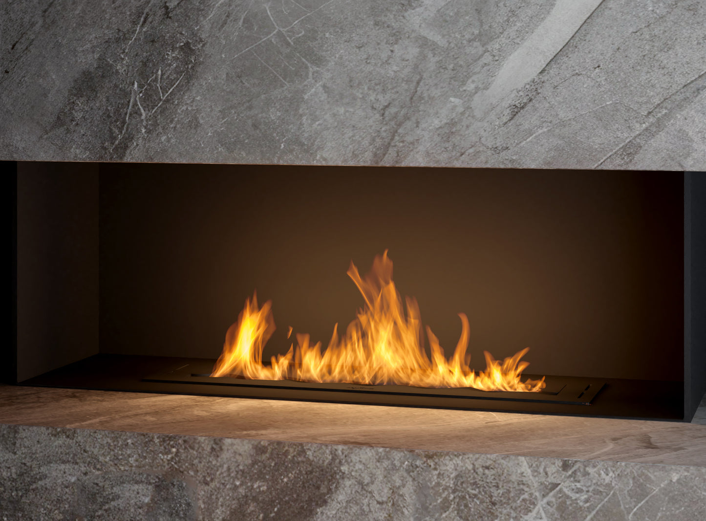 Șemineu cu bioetanol Slimfire Black Burner 800 Rezervor 3 l