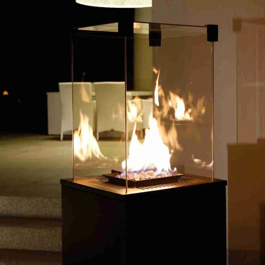 Patio Negru Automat - Incalzitor pe gaz